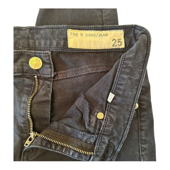rag & bone Jeans Women's size 25 dark/navy blue skinny Fair Condition *See Pics* - Picture 5 of 8